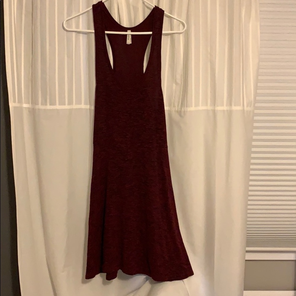 Maroon Skater Dress